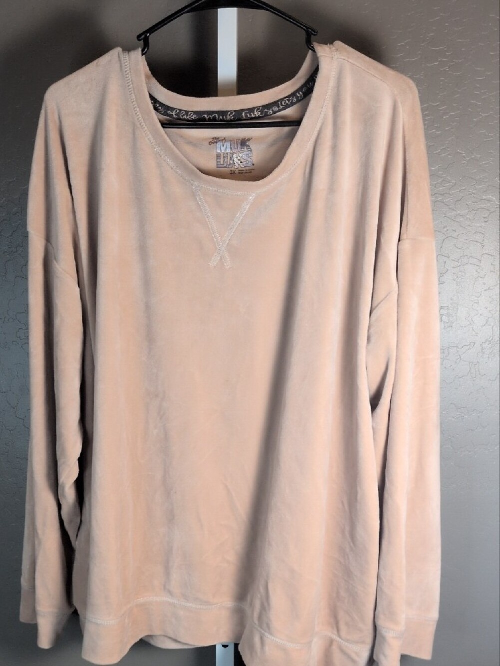 Muk Luks Velour Tan Leopard Long Sleeve Lounge PJs 3X Women's NWOT - Picture 4 of 8